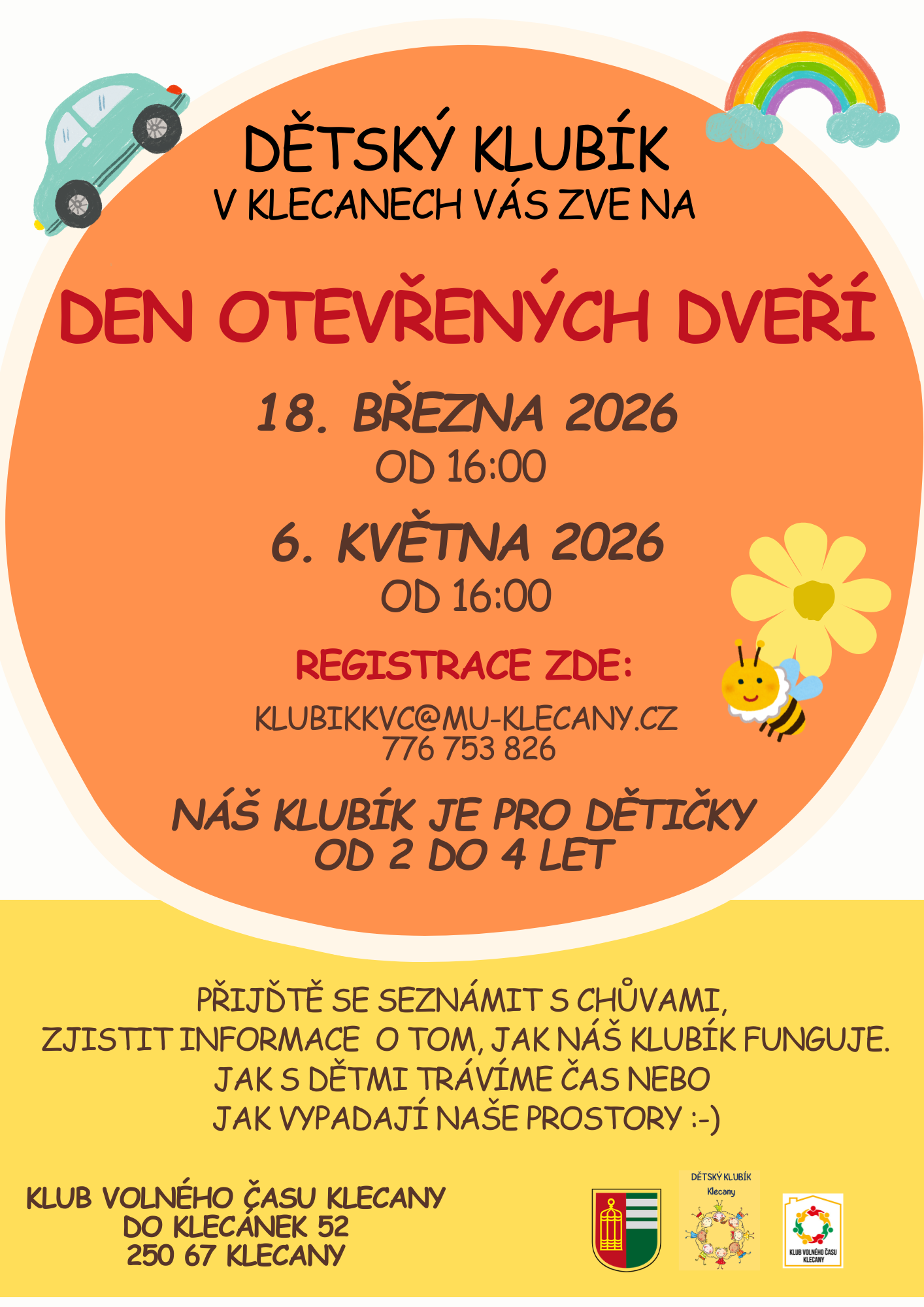 Den otevřených dveří v Klubíku